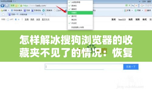 怎样解冰搜狗浏览器的收藏夹不见了的情况：恢复与防止丢失方法