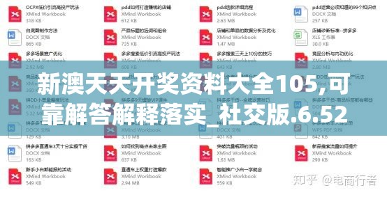 新澳天天开奖资料大全105,可靠解答解释落实_社交版.6.524