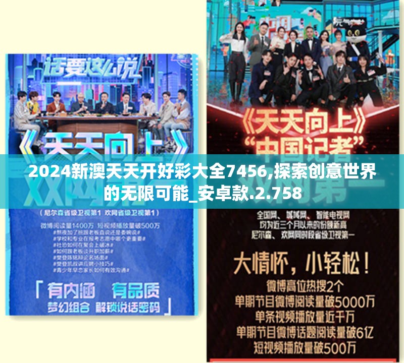 2024新澳天天开好彩大全7456,探索创意世界的无限可能_安卓款.2.758